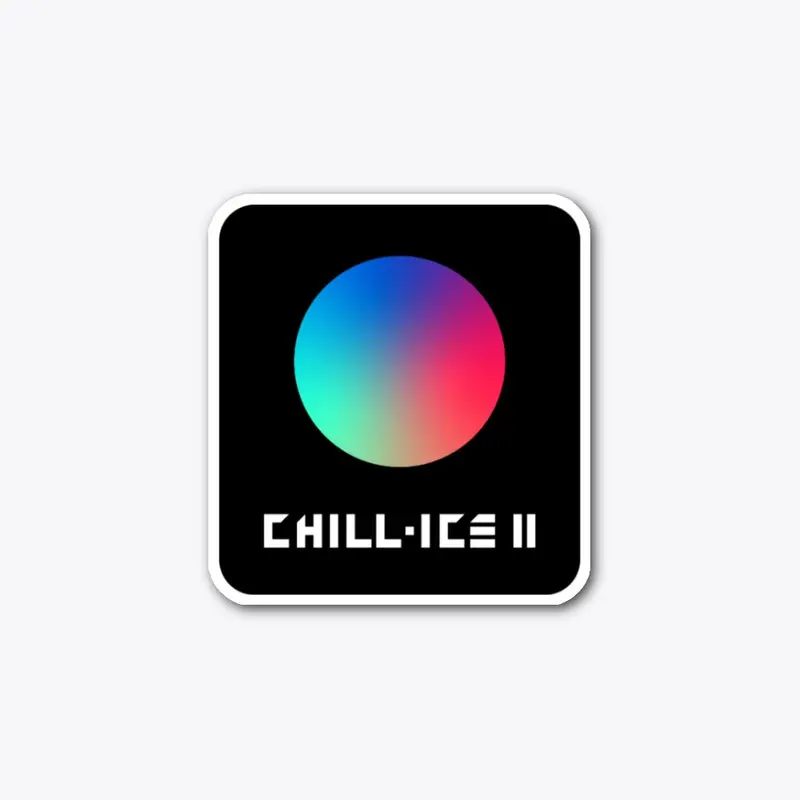 CHILL-ICE II Gradient Globe : Sticker